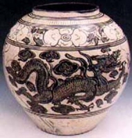 (南宋)磁州窑龙凤大罐-龙