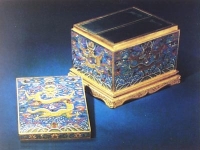 掐丝珐琅龙纹砚盒