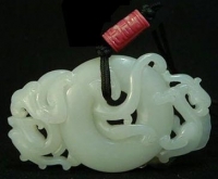 乾隆白玉龙凤佩