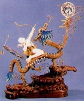 乘龙射日(当代工艺品)