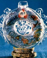 工艺精品-五龙戏珠鼻烟壶