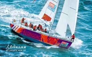 “中国龙”成为青岛号帆船船体形象